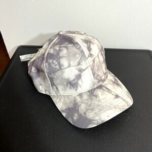 Gray Tie Dye Baseball Hat